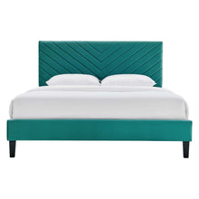 Load image into Gallery viewer, Roxanne Performance Velvet Full Platform Bed by Modway