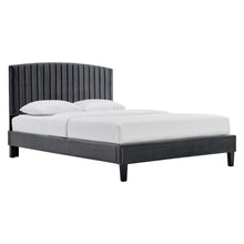 Load image into Gallery viewer, Alessi Performance Velvet King Platform Bed