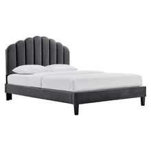 Load image into Gallery viewer, Daisy Performance Velvet King Platform Bed