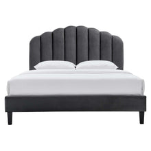 Load image into Gallery viewer, Daisy Performance Velvet King Platform Bed