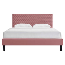 Load image into Gallery viewer, Garcelle Performance Velvet King Platform Bed by Modway