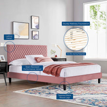 Load image into Gallery viewer, Garcelle Performance Velvet King Platform Bed by Modway
