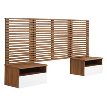 Load image into Gallery viewer, Render Wall Mount Twin Headboard and Modern Nightstands by Modway
