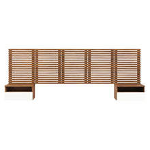 Load image into Gallery viewer, Render Wall Mount Queen Headboard and Modern Nightstands by Modway