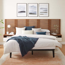 Load image into Gallery viewer, Render Wall Mount Queen Headboard and Modern Nightstands by Modway