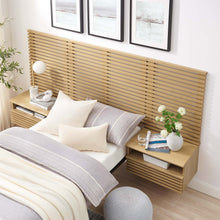 Load image into Gallery viewer, Render Wall Mount Twin Headboard and Modern Nightstands by Modway