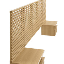 Load image into Gallery viewer, Render Wall Mount Queen Headboard and Modern Nightstands by Modway