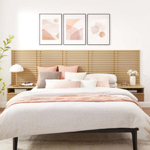 Load image into Gallery viewer, Render Wall Mount Queen Headboard and Modern Nightstands by Modway