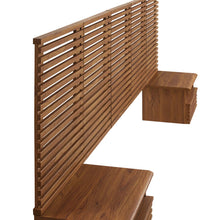 Load image into Gallery viewer, Render Wall Mount Queen Headboard and Modern Nightstands by Modway
