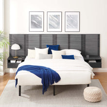 Load image into Gallery viewer, Render Wall Mount King Headboard and Modern Nightstands by Modway