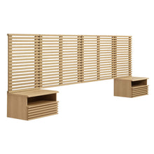 Load image into Gallery viewer, Render Wall Mount King Headboard and Modern Nightstands by Modway