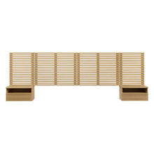 Load image into Gallery viewer, Render Wall Mount King Headboard and Modern Nightstands by Modway