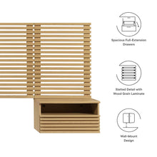 Load image into Gallery viewer, Render Wall Mount King Headboard and Modern Nightstands by Modway