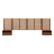Load image into Gallery viewer, Render Wall Mount King Headboard and Modern Nightstands by Modway
