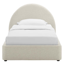 Load image into Gallery viewer, Resort Upholstered Fabric Arched Round Twin Platform Bed by Modway