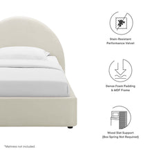 Load image into Gallery viewer, Resort Performance Velvet Arched Round Twin Platform Bed by Modway