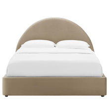 Load image into Gallery viewer, Resort Performance Velvet Arched Round Full Platform Bed by Modway