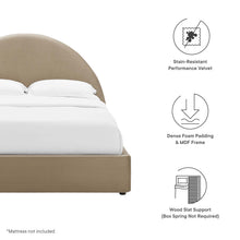 Load image into Gallery viewer, Resort Performance Velvet Arched Round Full Platform Bed by Modway