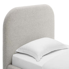 Load image into Gallery viewer, Keynote Upholstered Fabric Curved Twin Platform Bed by Modway