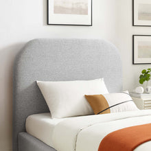 Load image into Gallery viewer, Keynote Upholstered Fabric Curved Twin Platform Bed by Modway