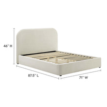 Load image into Gallery viewer, Keynote Performance Velvet Curved Queen Platform Bed by Modway