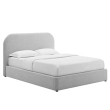Load image into Gallery viewer, Keynote Upholstered Fabric Curved King Platform Bed by Modway