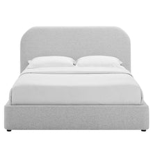 Load image into Gallery viewer, Keynote Upholstered Fabric Curved King Platform Bed by Modway