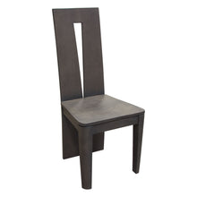 Load image into Gallery viewer, Motion 2-Pack Solid Mango Wood Dining Chair in Smoke Grey Finish w/ Silver Metal Inlay by Diamond Sofa