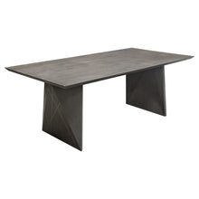 Load image into Gallery viewer, Motion Solid Mango Wood Dining Table in Smoke Grey Finish w/ Silver Metal Inlay by Diamond Sofa