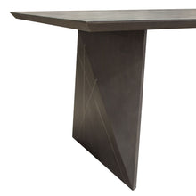 Load image into Gallery viewer, Motion Solid Mango Wood Dining Table in Smoke Grey Finish w/ Silver Metal Inlay by Diamond Sofa