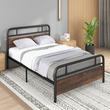 Load image into Gallery viewer, Twin/Full/Queen Size Bed Frame with Industrial Headboard-Full Size