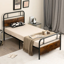 Load image into Gallery viewer, Twin/Full/Queen Size Bed Frame with Industrial Headboard-Twin Size