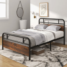 Load image into Gallery viewer, Twin/Full/Queen Size Bed Frame with Industrial Headboard-Full Size