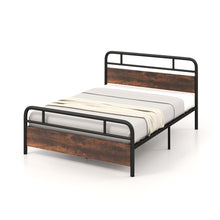 Load image into Gallery viewer, Twin/Full/Queen Size Bed Frame with Industrial Headboard-Queen Size