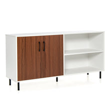 Load image into Gallery viewer, Modern Buffet Sideboard with 2 Doors and Open Compartments-Walnut