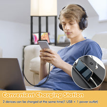 Load image into Gallery viewer, 63 Inch Modern Shelf Floor Lamp with Power Outlet and USB Port-Black