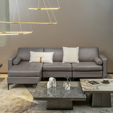 Load image into Gallery viewer, Modular L-shaped 3-Seat Sectional Sofa with Reversible Chaise and 2 USB Ports-Light Gray