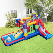 Load image into Gallery viewer, Inflatable Bounce House with 680W Blower and Ball Pit