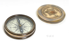 Load image into Gallery viewer, Makers to the Queen Compass w leather case