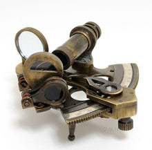 Load image into Gallery viewer, Nautical Sextant in leather case (Small)
