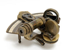 Load image into Gallery viewer, Nautical Sextant in leather case (Small)