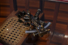 Load image into Gallery viewer, Nautical Sextant in wood box (Medium)