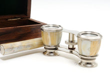 Load image into Gallery viewer, Opera glasses w MOP in wood box