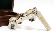Load image into Gallery viewer, Opera glasses w MOP in wood box