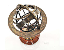 Load image into Gallery viewer, Armillary Sphere on wood base