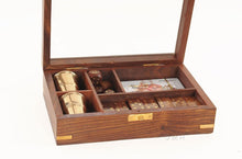 Load image into Gallery viewer, Wooden Game Set with Brass Goblet