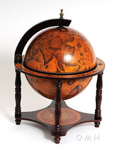 Load image into Gallery viewer, Globe bar 13 inches- 4 legged stand-red