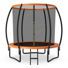 Load image into Gallery viewer, 8 Feet ASTM Approved Recreational Trampoline with Ladder-Orange