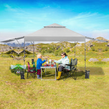Load image into Gallery viewer, 10 x 17.6 Feet Outdoor Instant Pop-up Canopy Tent with Dual Half Awnings-White