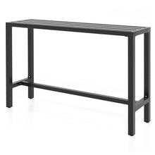 Load image into Gallery viewer, 48/55 Inch Outdoor Bar Table with Waterproof Top and Heavy-duty Metal Frame-L
